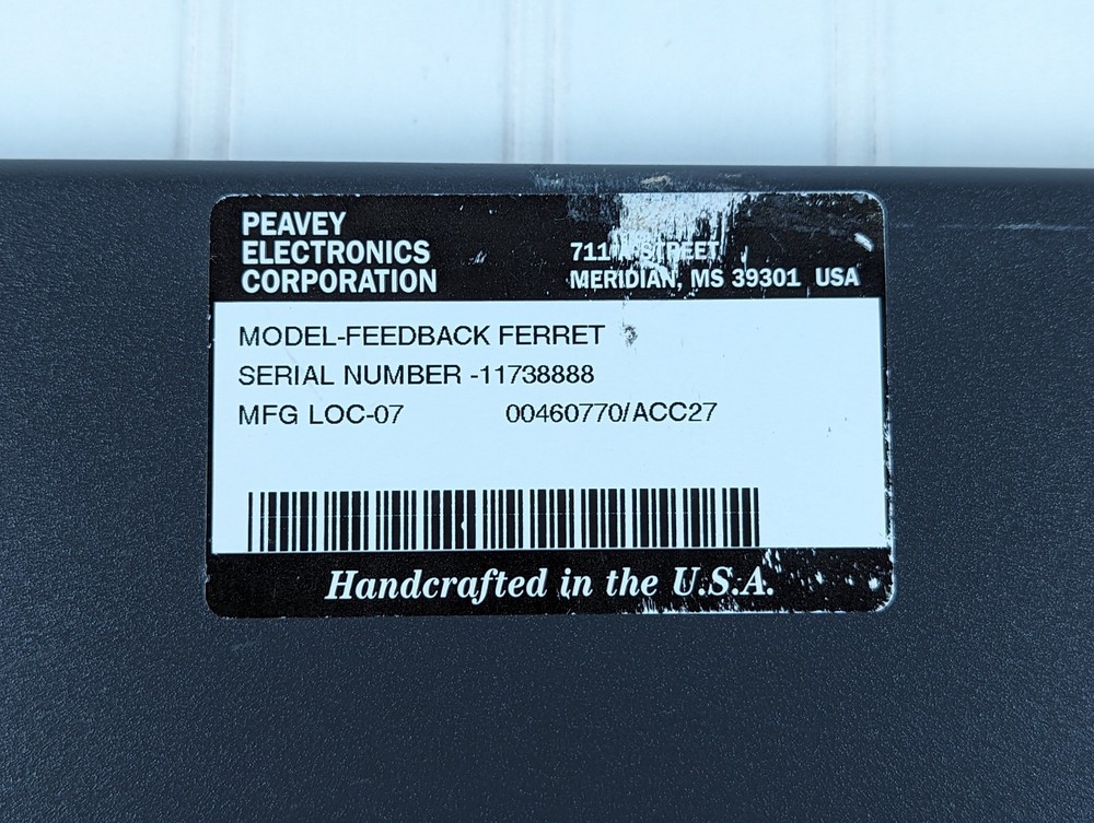 Peavey Feedback Ferret Digital Dynamic Anti-Feedback System Tested Free Shipping