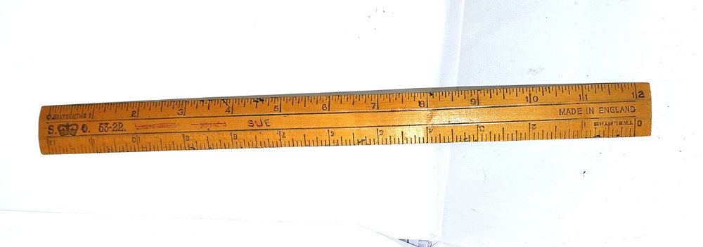 VINTAGE WOODEN SCHOOL RULE