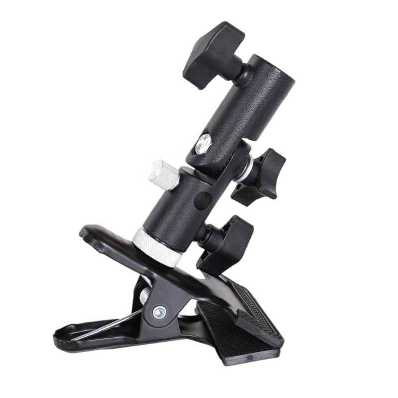 Light Stand Clamp Mount Bracket with Easy Installation and High Compatibility