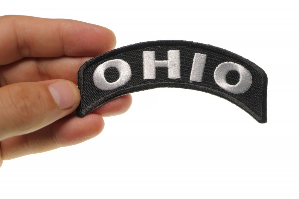 Patch, Small Rocker (Iron-On), Ohio State Patch, 4" x 1.75"