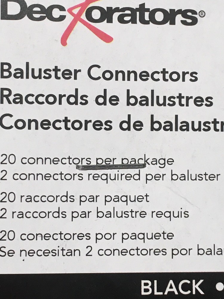 Deckorators Classic Baluster Connector 74815 - 20 Connectors Per Package