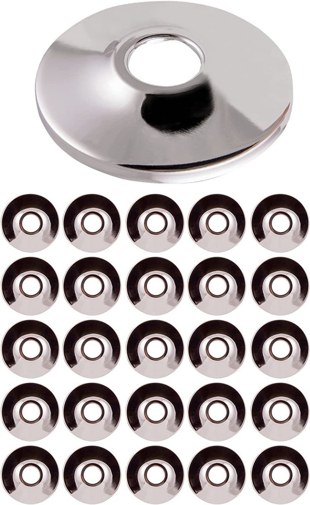 1/2" IPS Sure Grip Flange Escutcheon Plate for Steel Tubing Shallow Chrome 25Pka