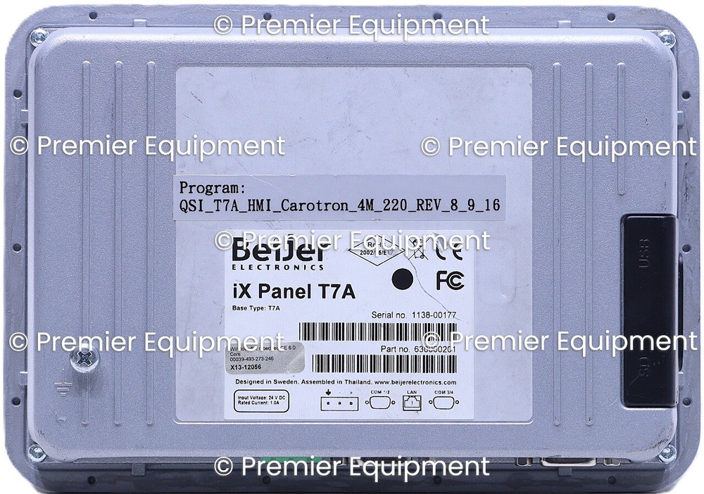 * BEIJER ELECTRONICS iX PANEL T7A OPERATOR INTERFACE