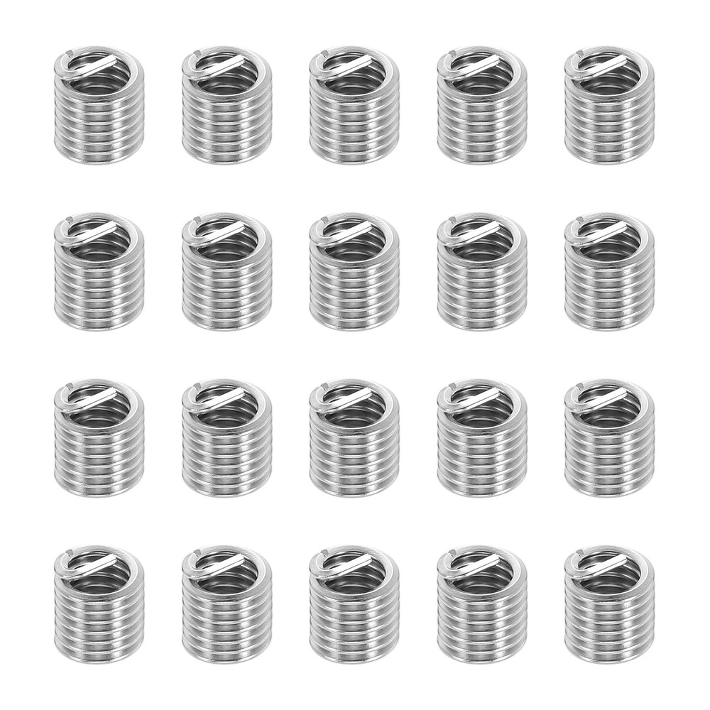 20pcs Wire Thread Inserts 1/4-20 UNC 2D 12.8mm Helical Threaded Sleeve