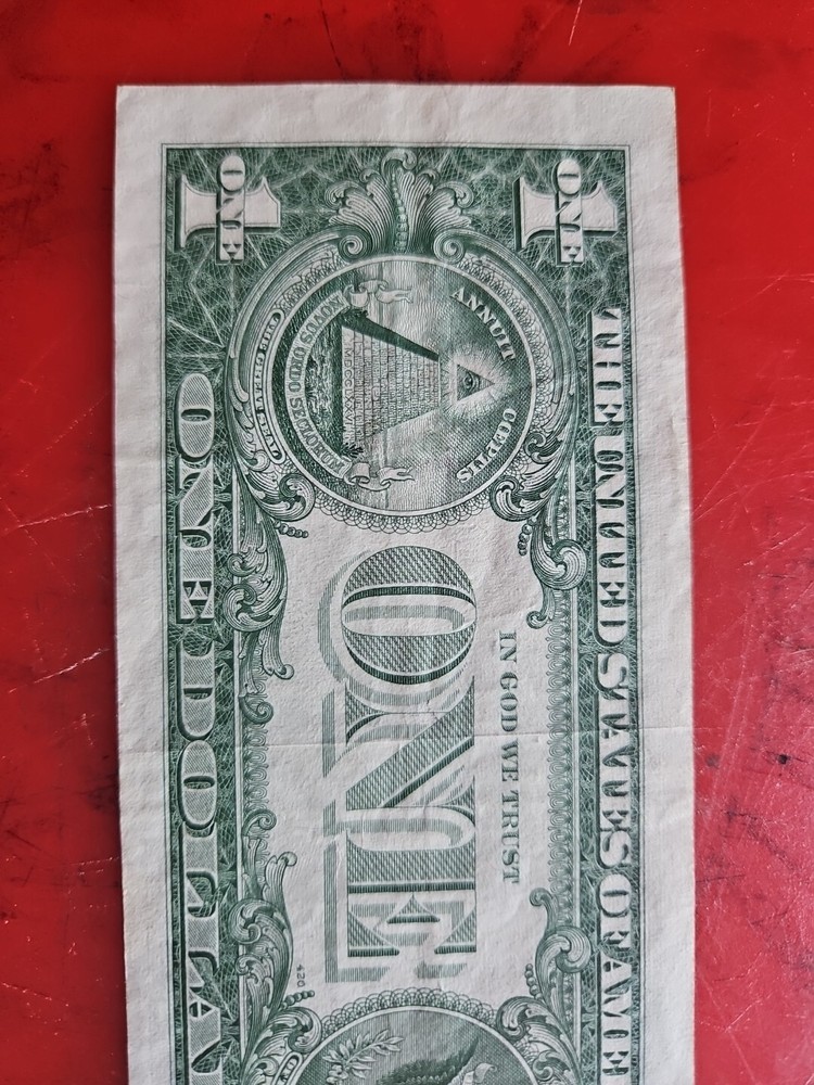 $1 1957B Silver Certificate OVER INKING ERROR !!