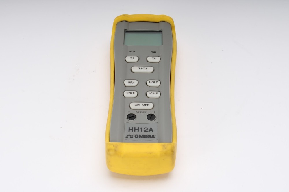 Omega HH12A Digital Thermometer With Case