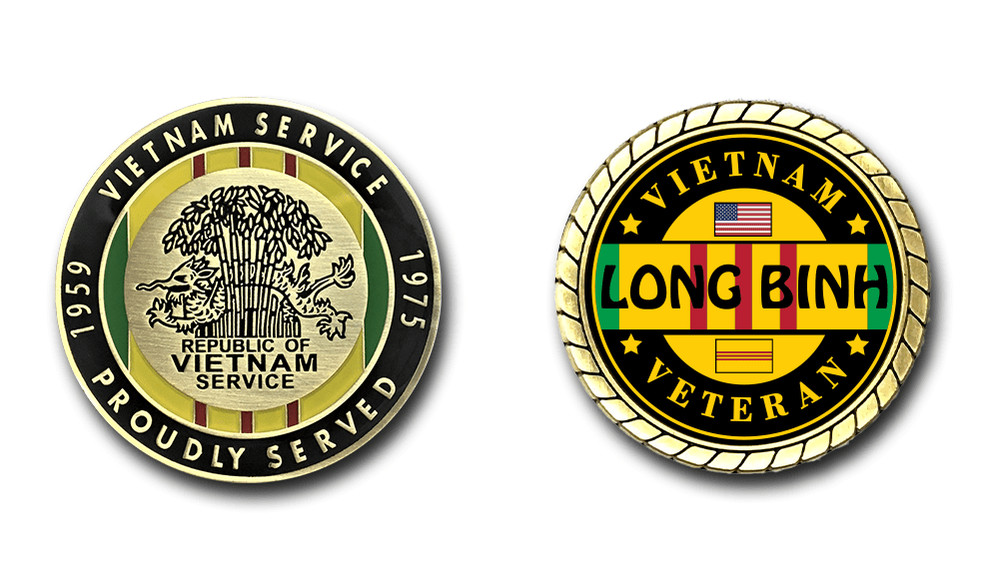 Long Binh Vietnam Veteran Challenge Coin