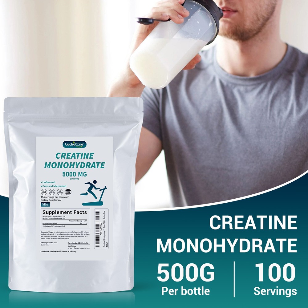 Creatine Monohydrate Micronized Powder: 5lb - Support Muscle Growth, Strength