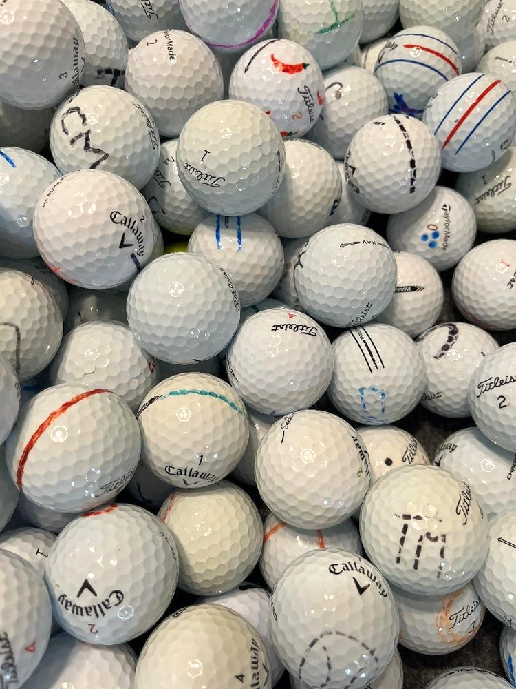 100 Assorted Practice Mix Used Golf Balls