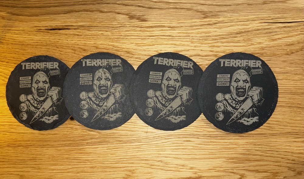 Horror Slate Coaster Terrifier