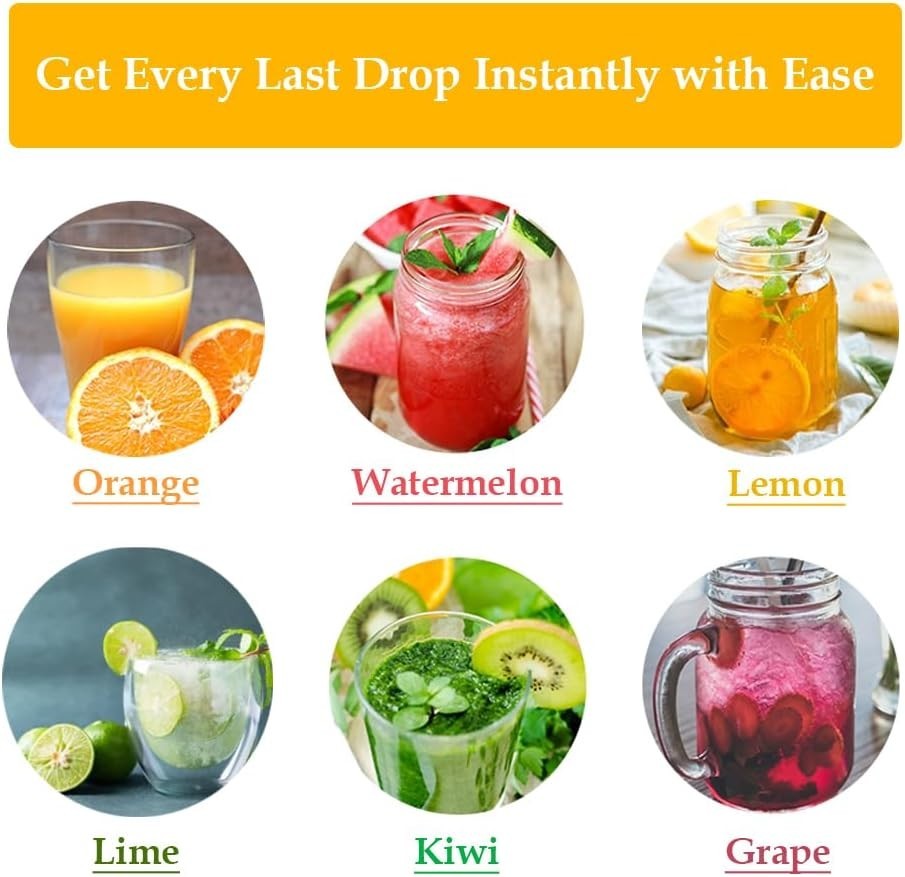 Ergonomic Handheld Citrus Juicer - Maximize Juice with Durable Zester Accessory