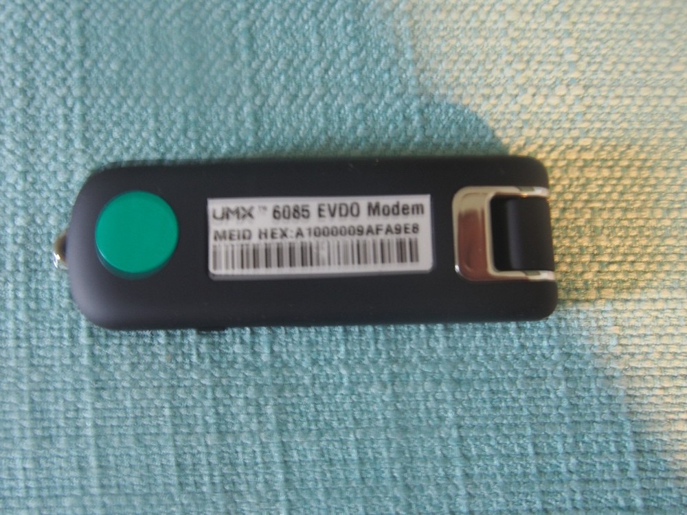 Unimax mxe-610/685 evdo modem Alltel network read condition note
