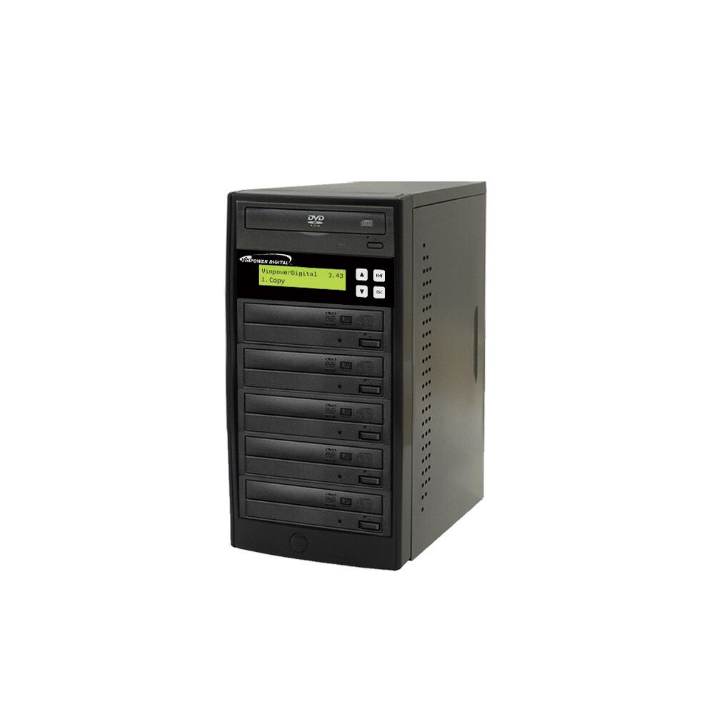 1 to 5 Target DVD CD Duplicator Tower Burner Multiple Disc Copier M-Disc Support
