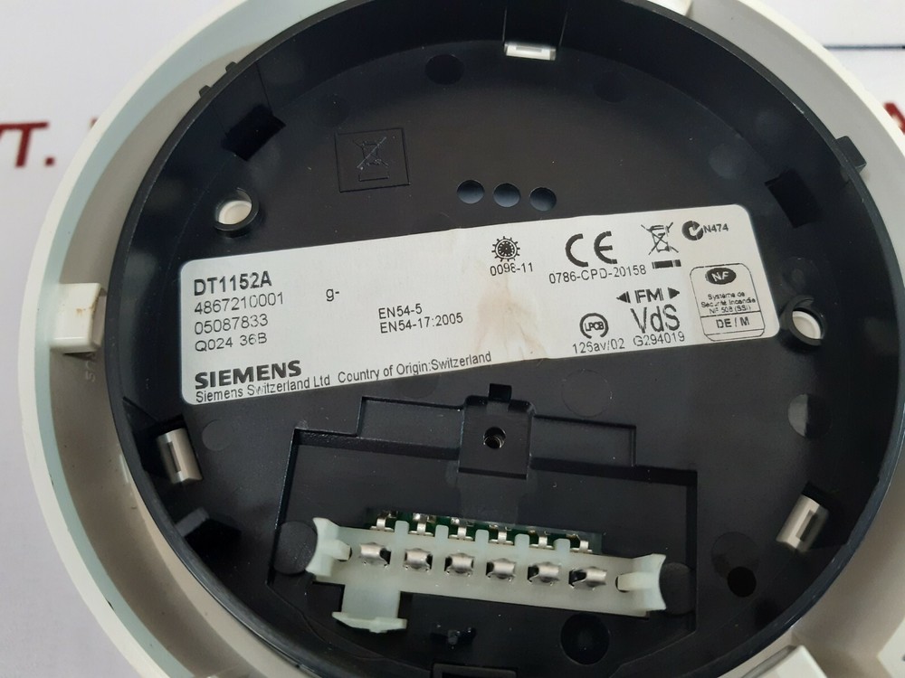 Siemens dt1152a interactive heat detector