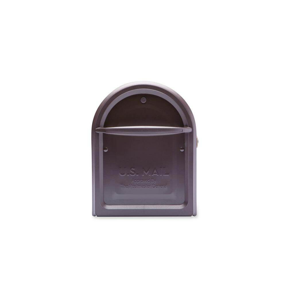 Architectural Mailboxes Post Mount Mailbox Large Galvanized Steel Champagne Flag