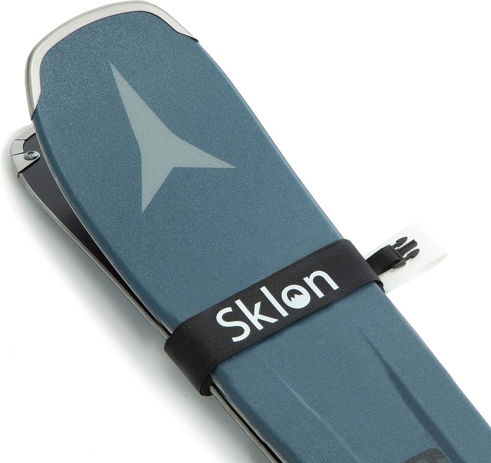 Versatile 2-Pack Ski Strap Fasteners - Durable Rubber Clips for Secure Transport