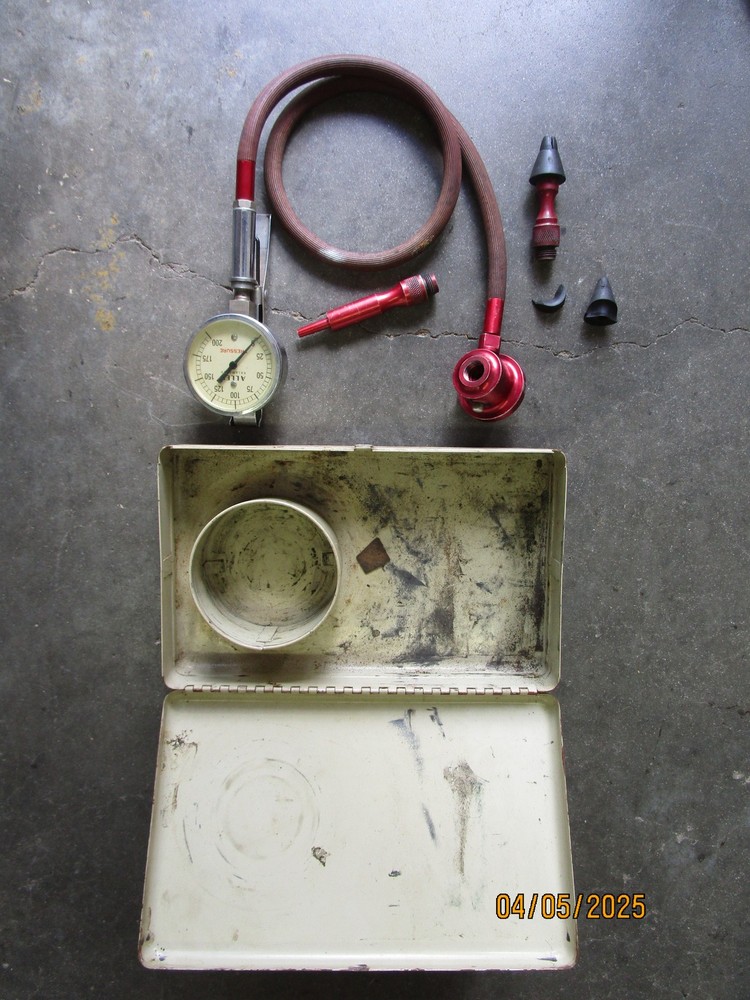 Vintage Allen USA Compression Tester w Box