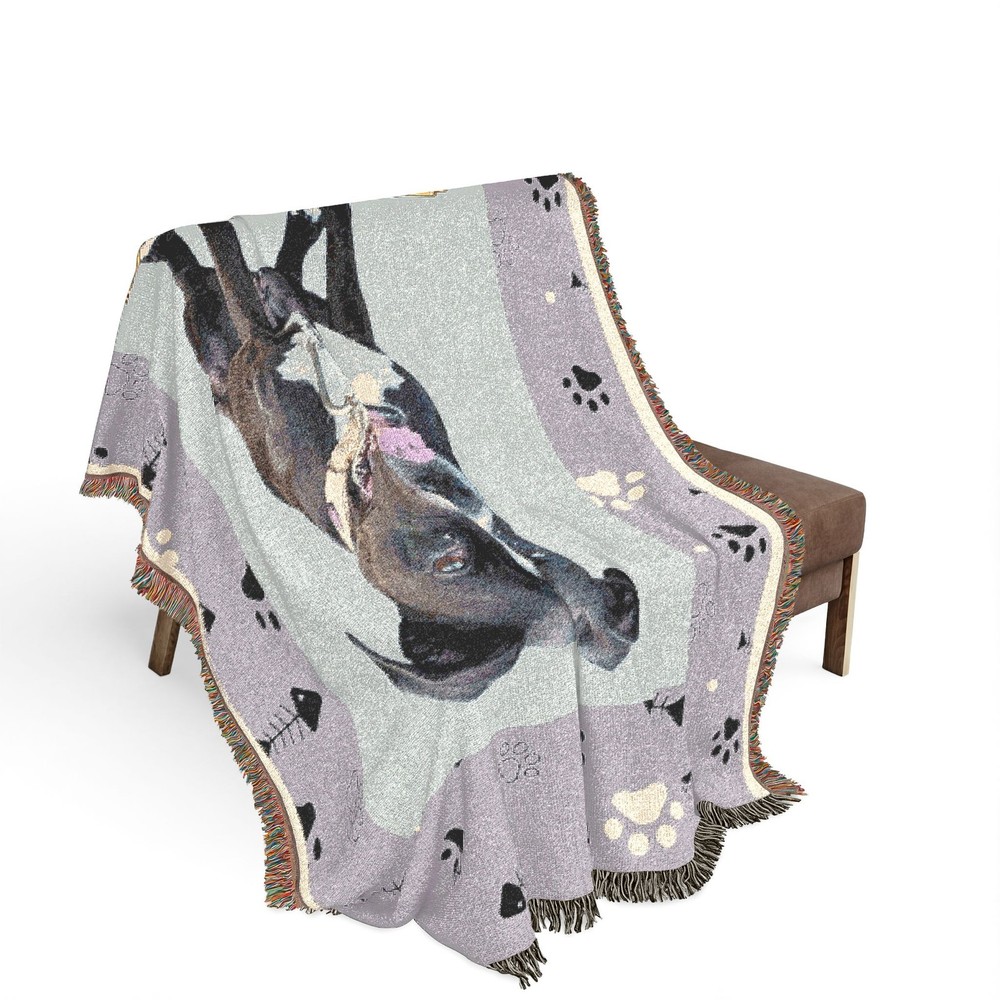 Pet Photo Personalized Woven Blanket