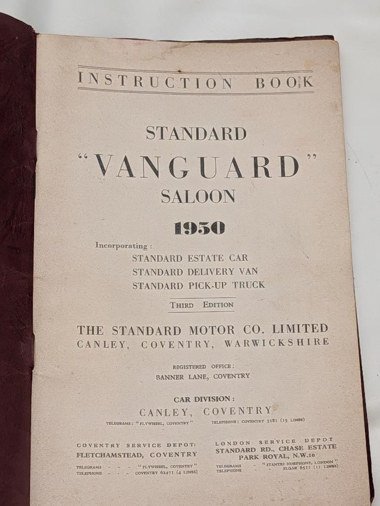 Vanguard Standard Instruction Book 1950