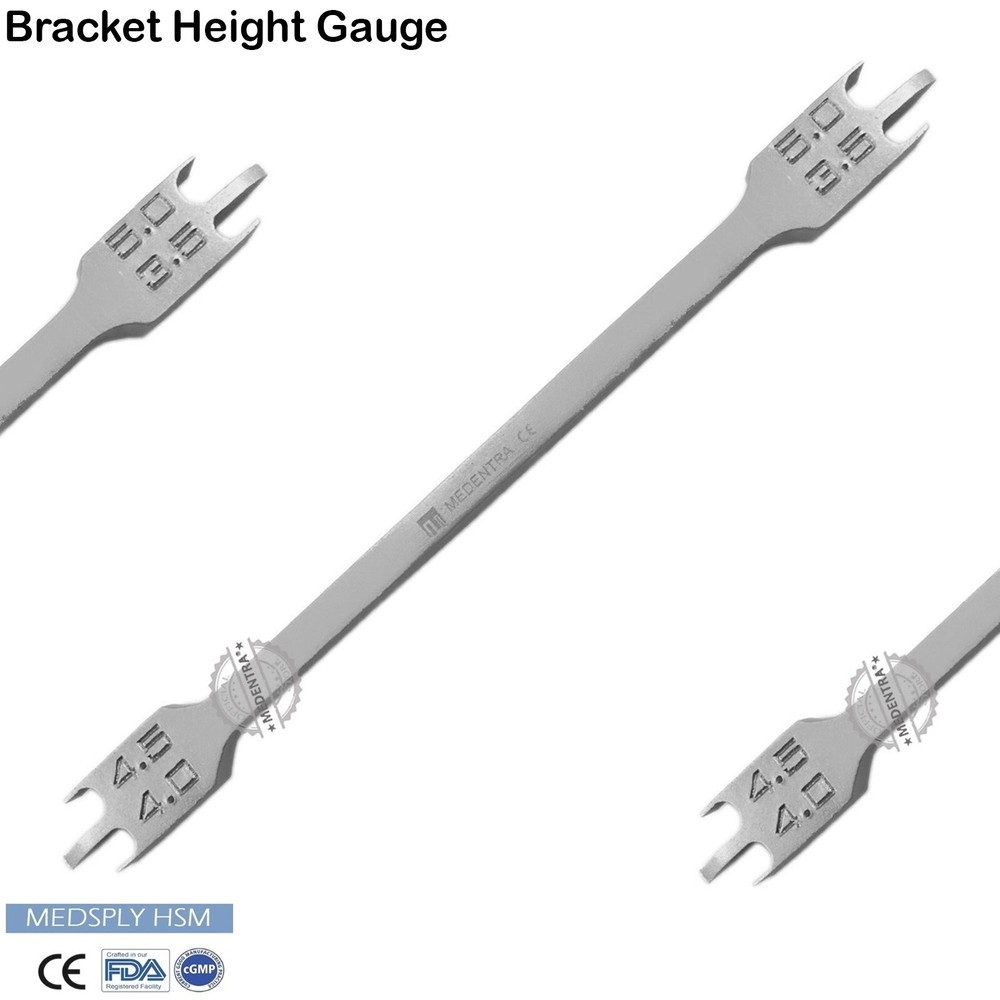 Bracket Height Gauge Orthodontic Gauge Bracket Measuring Positioning Instruments
