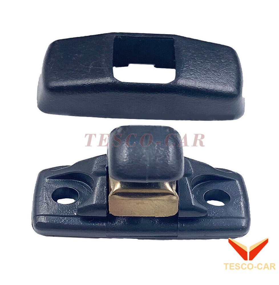 1*Interior Sun Visor Hooks + Covers SET Soul Black FOR AUDI A2 A3 A5 A4 2000-