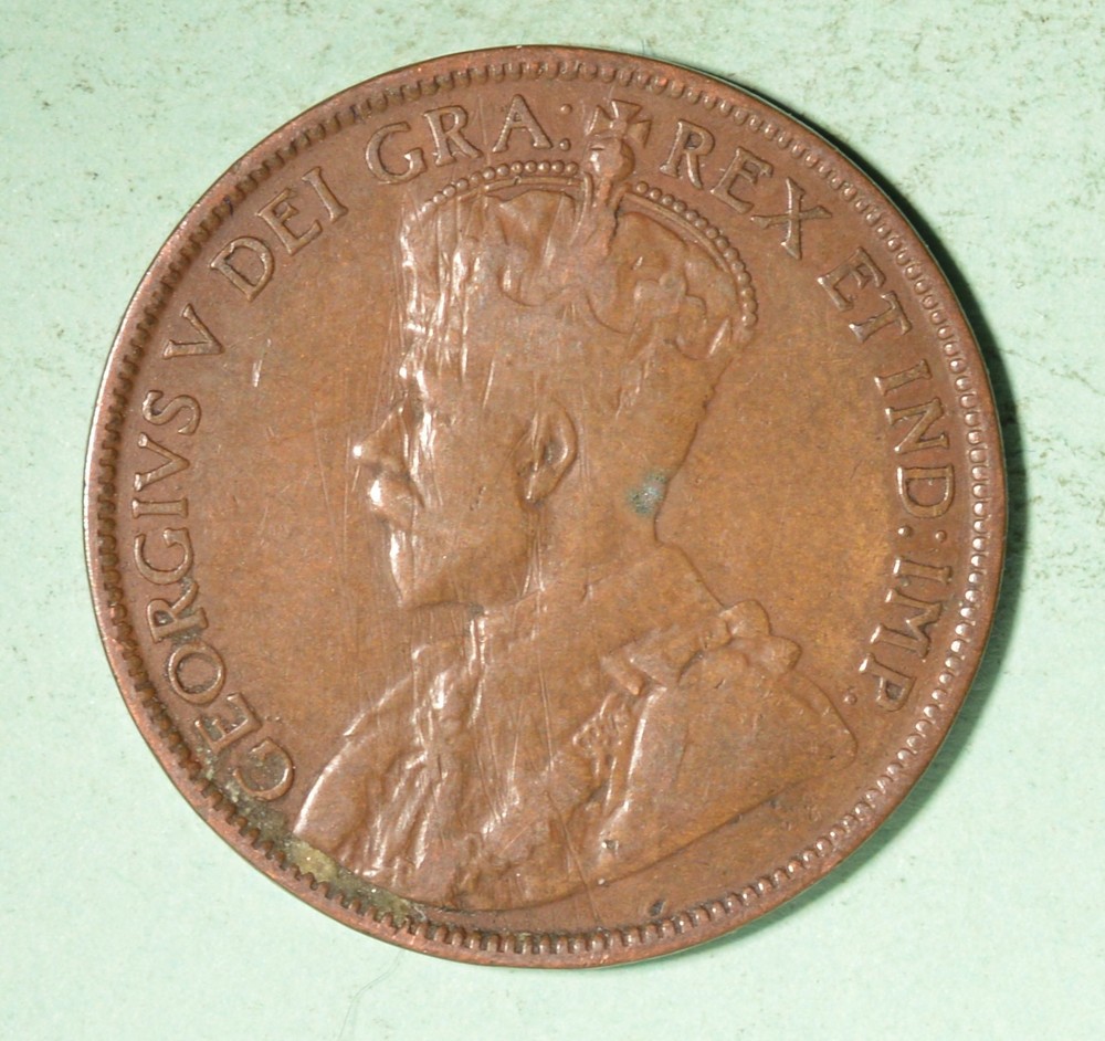 1913 - Newfoundland Large Cent - INV#D160