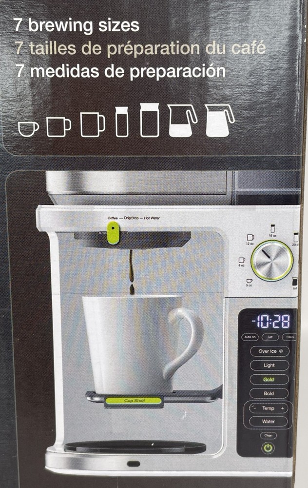Braun KF9150 MultiServe Coffee Machine 7 Programmable Brew Sizes 24 hr timer EUC