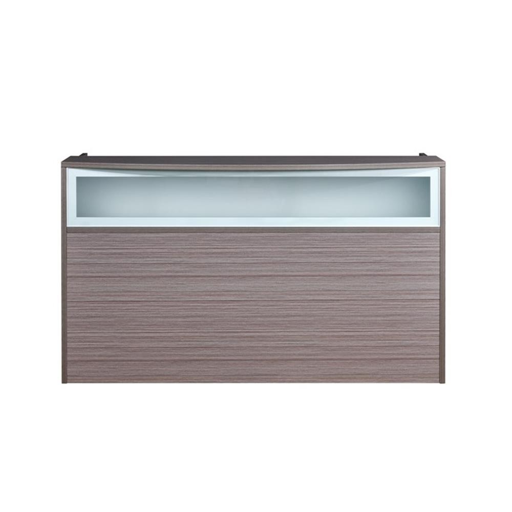 Scranton & Co 71" Reception Desk Reversible Return & File Storage in Driftwood