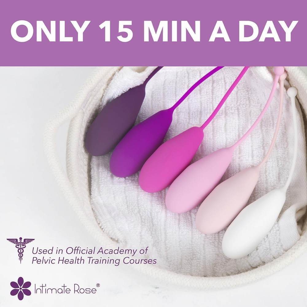 Ultimate Kegel Exercise Kit - 6 Kegel Weights for Beginners & Advanced Users