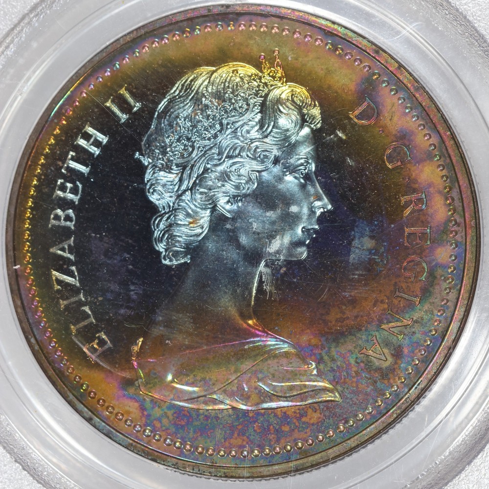 1974 Silver Canada Winnipeg Dollar PCGS SP67 - Toned