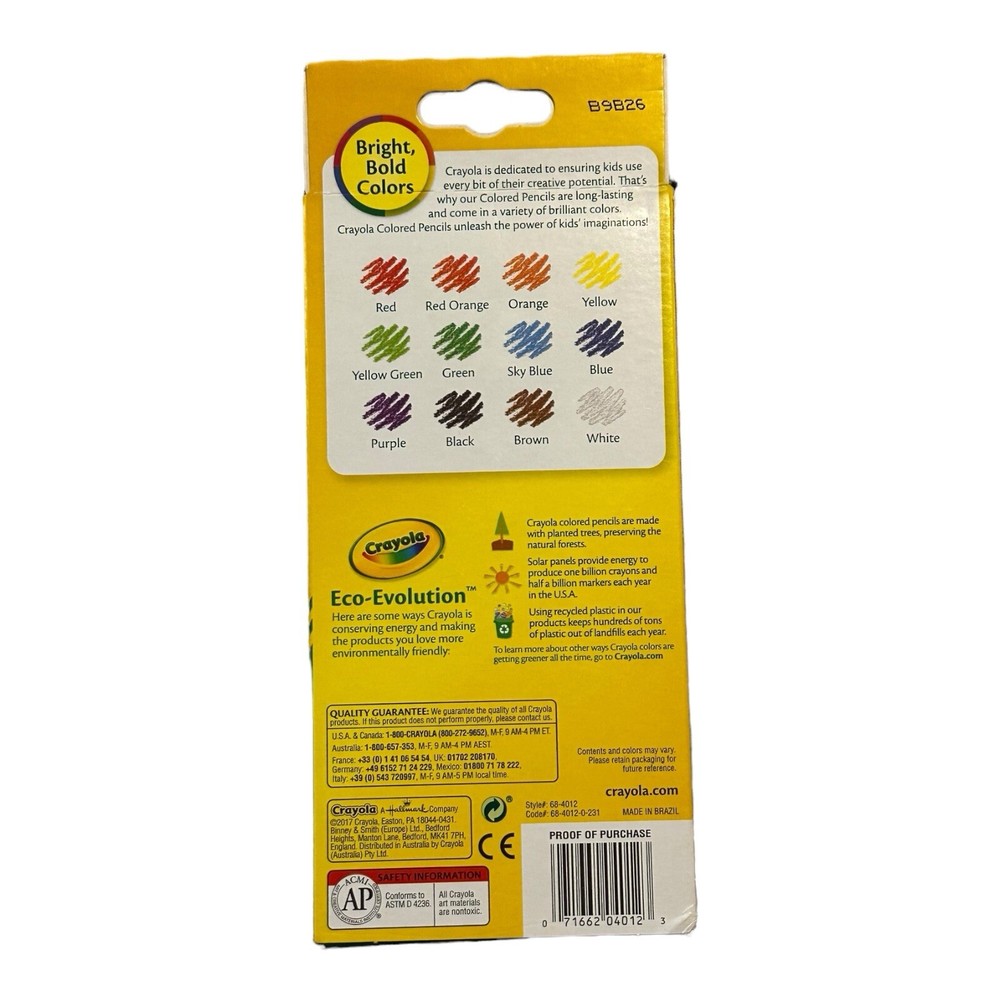 Crayola Colored Pencils 12 Count Light Blue