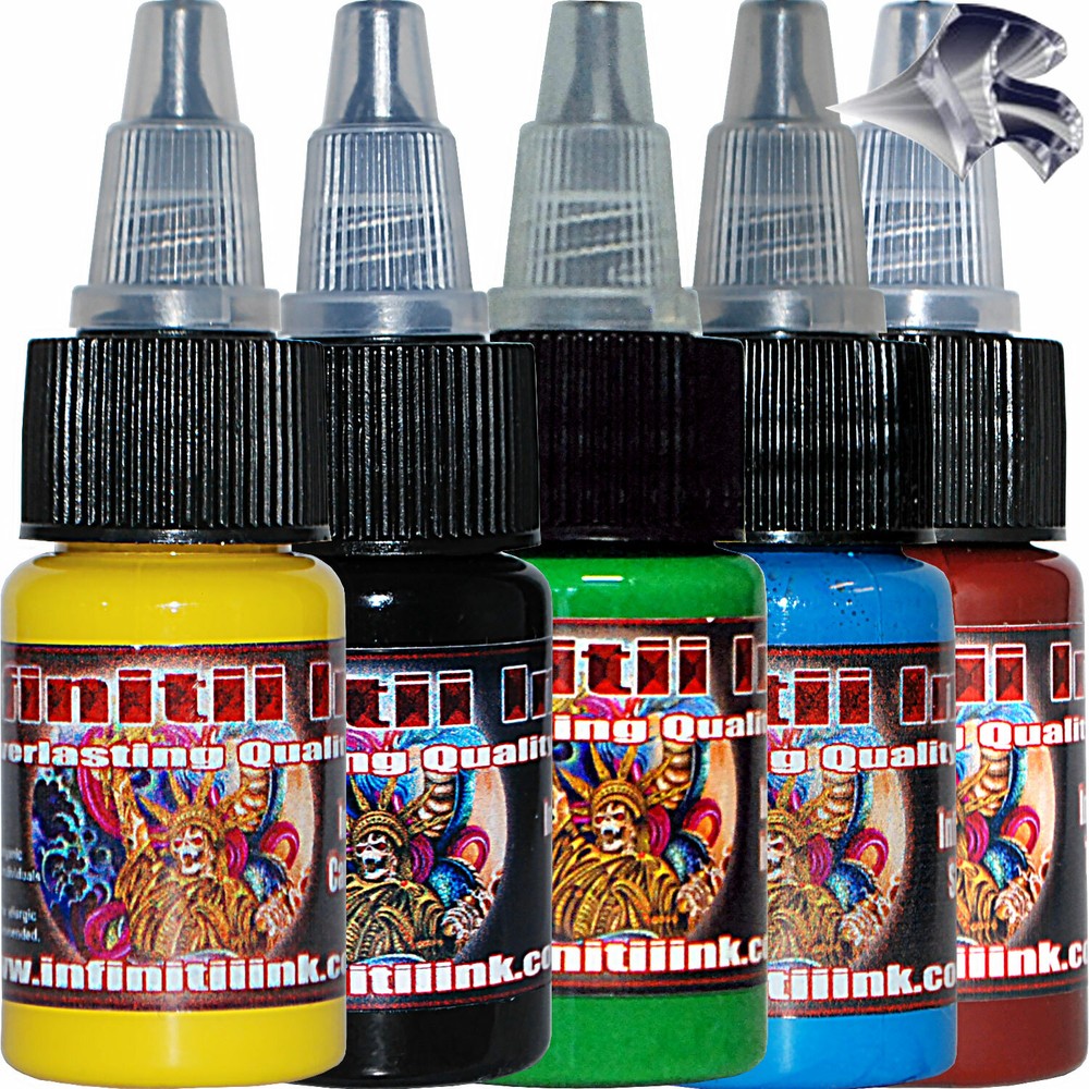 Infinitii Tattoo Ink 1/2oz 5 Color Set #4