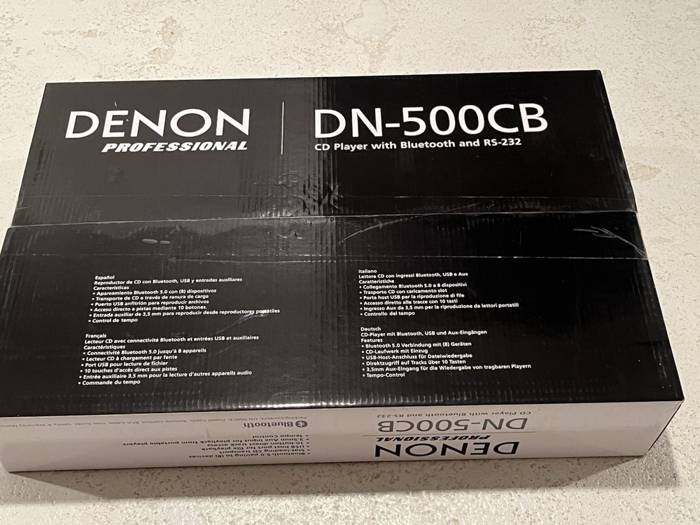 Denon DN-500CB Professional CD/USB/Bluetooth Player New unopened