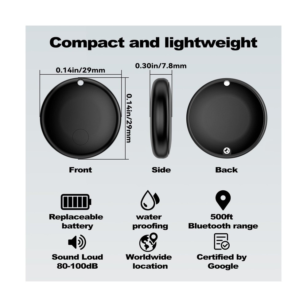 Air Smart Tags-2 Pack for Android, Google Android Tag Tracker Work ... Fast Ship