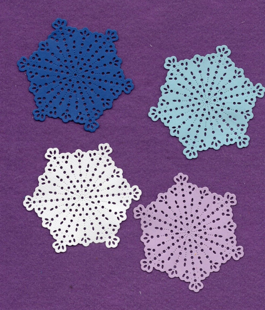 STITCHABLE SNOW FLAKE  large die cuts scrapbook cards