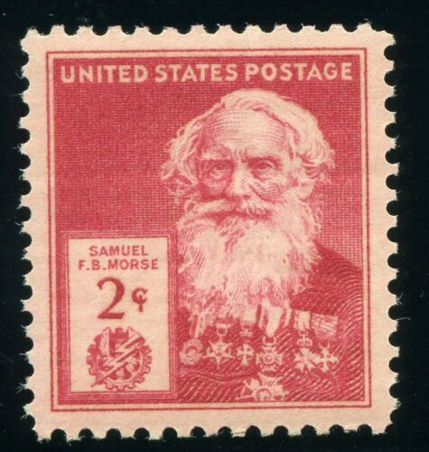 1940 Samuel Morse Single 2c Postage Stamp, Sc# 890, MNH, OG
