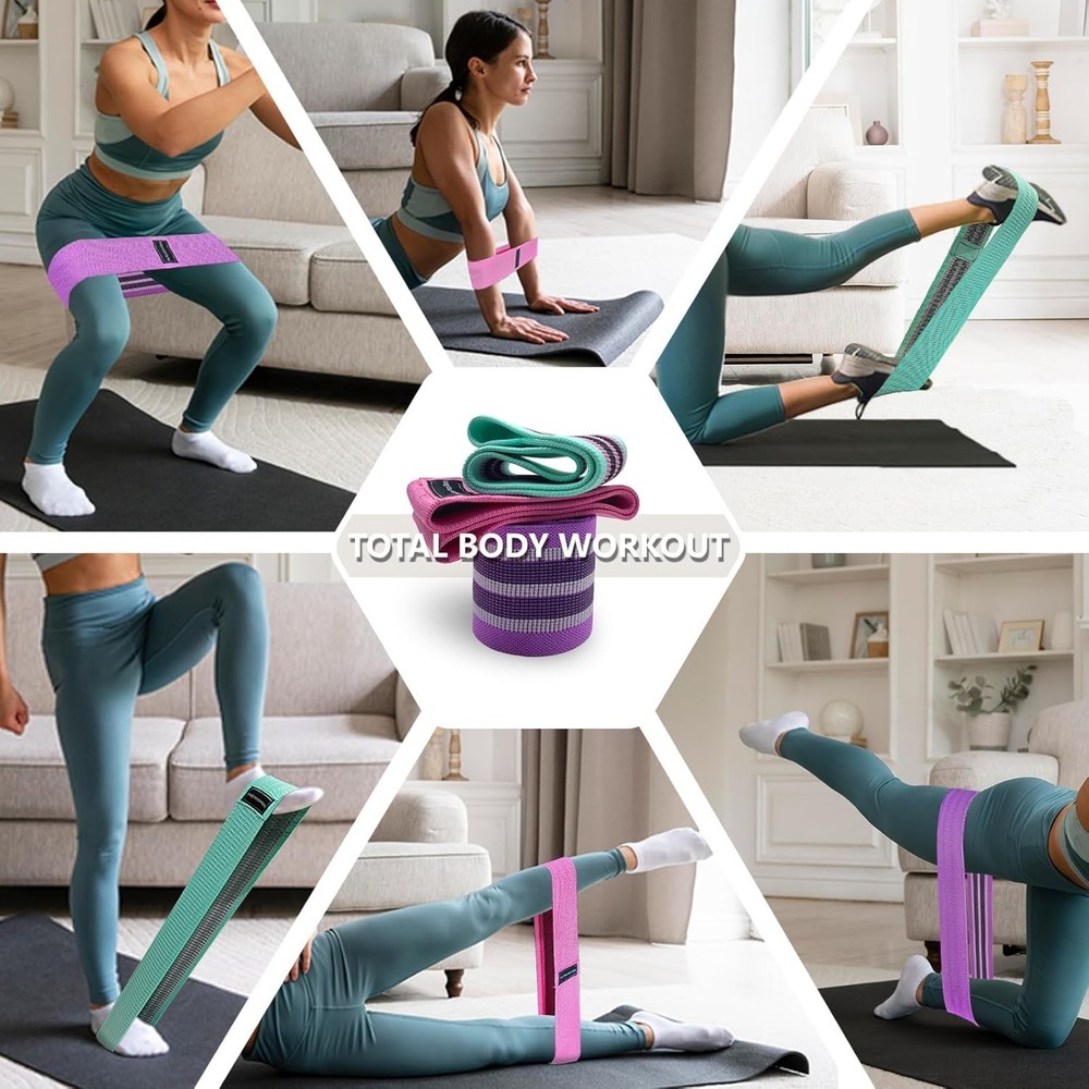 Durable and Comfortable 3-Level Resistance Bands for Effective Workouts Anytime