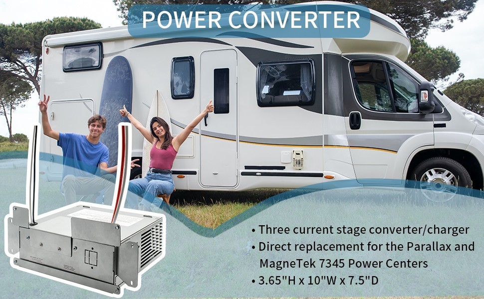 45RU 45Amp RV Power Converter Replace for Paralax and Magnetek 7345 Power Center