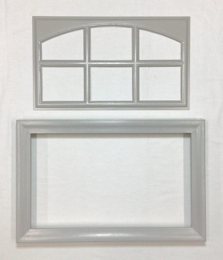 Gray Amarr Garage Door Window Kit Short Panel Frame Insert Grills Glass Options