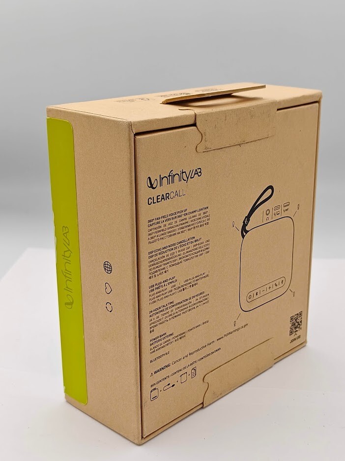 Bluetooth Speakerphone Infinity Clear Call - Black - NEW RETAIL