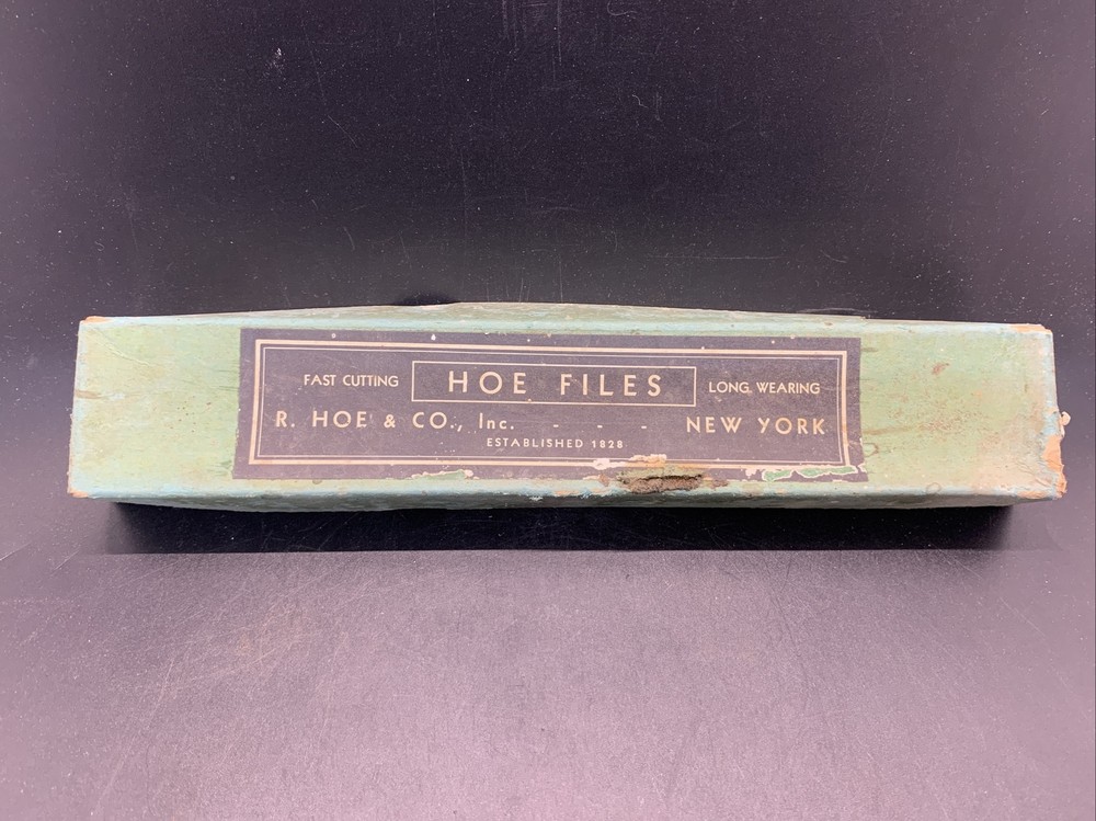 Rare R.Hoe & Co. File Empty Box-Hoe Files