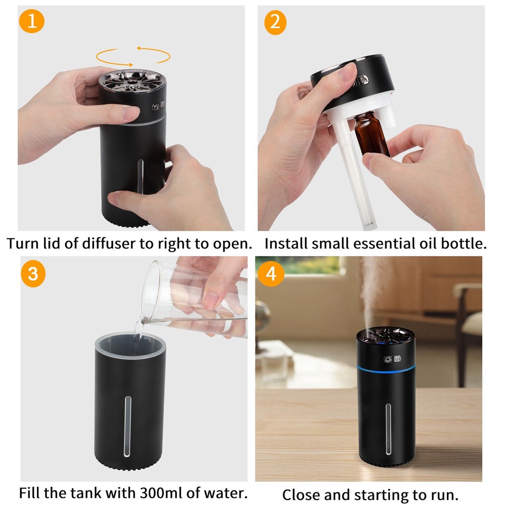 New Aluminum Waterless Aroma Diffuser Waterless Essential Aroma Oil Diffuser ee