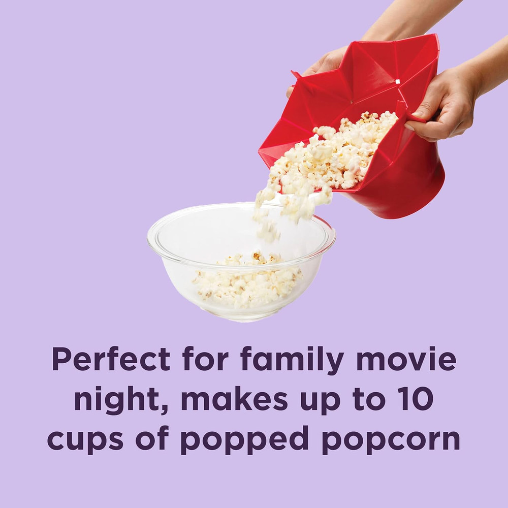Poptop Microwave Popcorn Popper (Cherry)