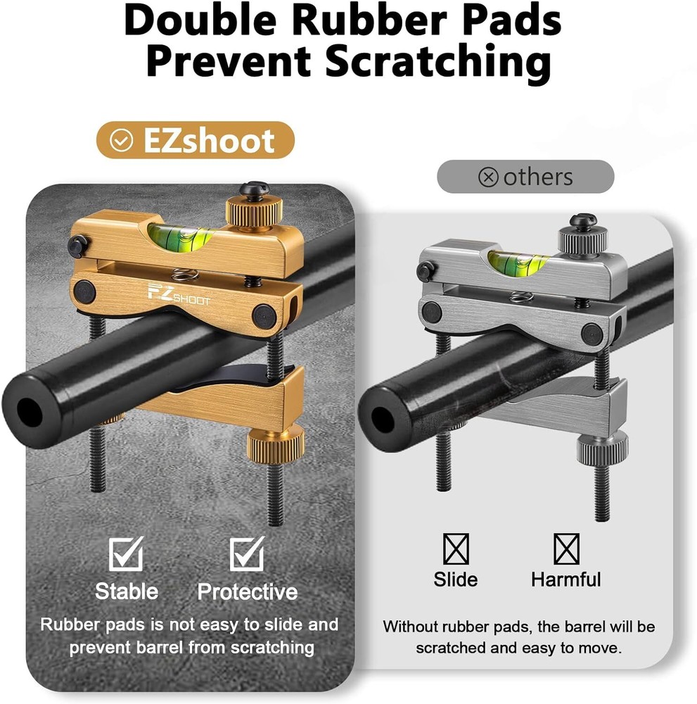 Scope Leveling Tool Scope Mounting Level Kit for Gunsmithing & Maintenance Gold