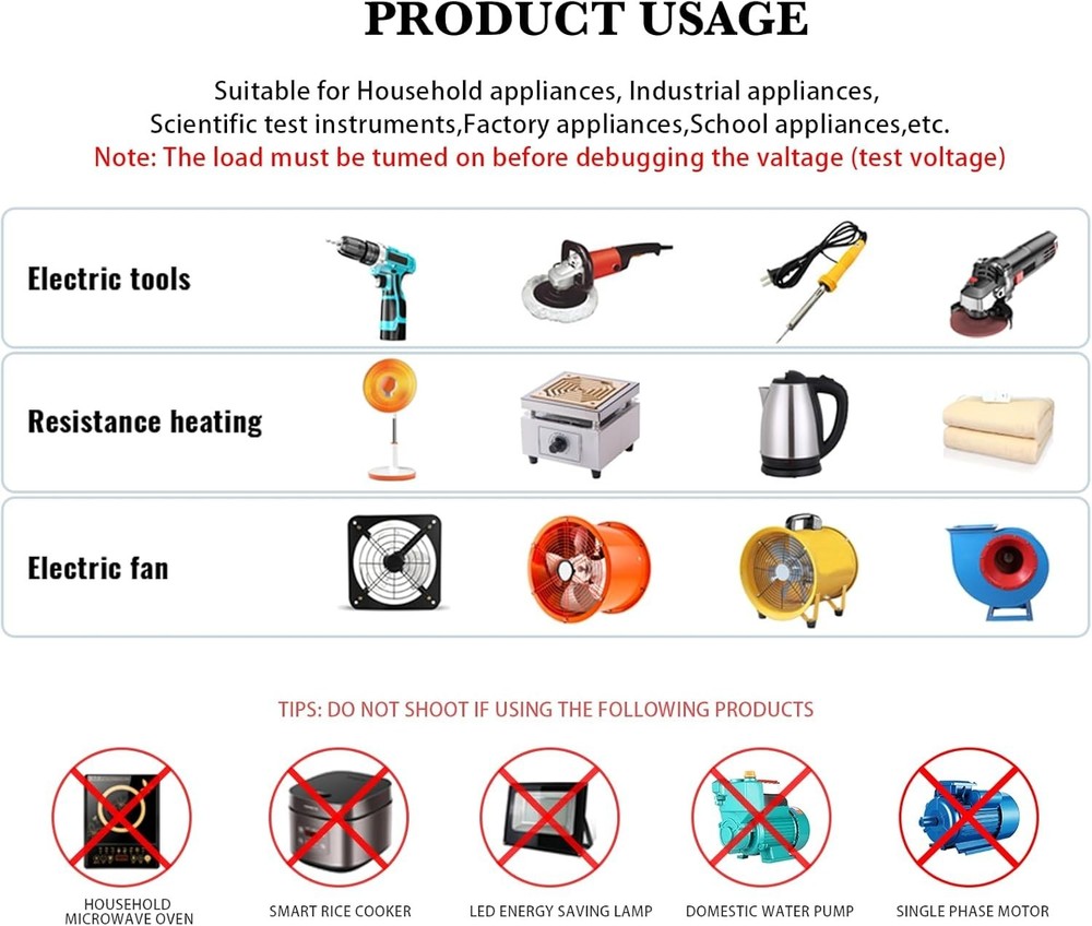 User-Friendly 120V AC Motor Controller - LED Display & Overload Safety Function