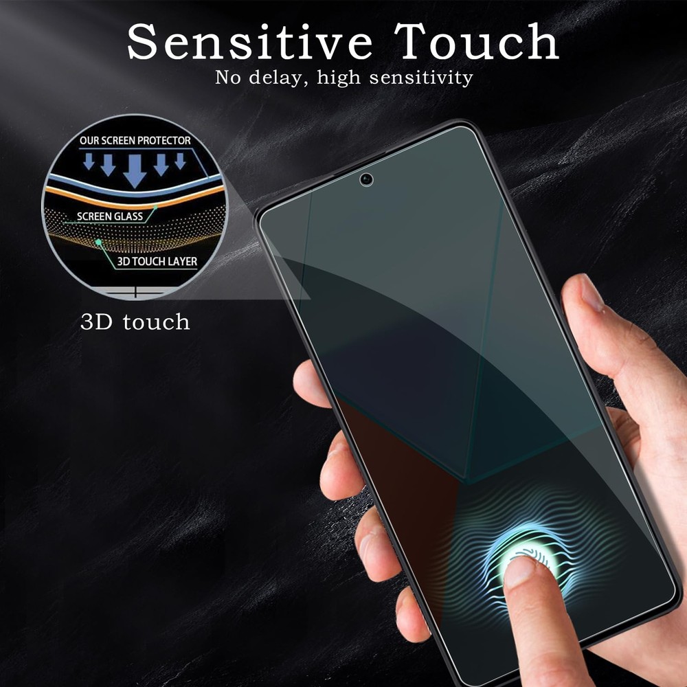 Privacy Screen Protector for Xiaomi Redmi Note 13 Pro 5G, Shatterproof...