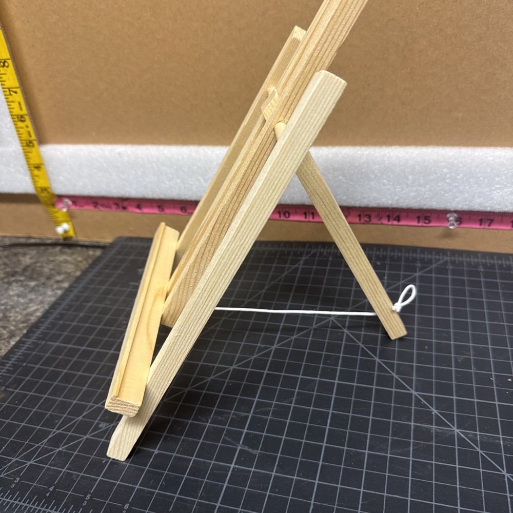 New Small 12" Tabletop Wood Easel Adjustable Slope
