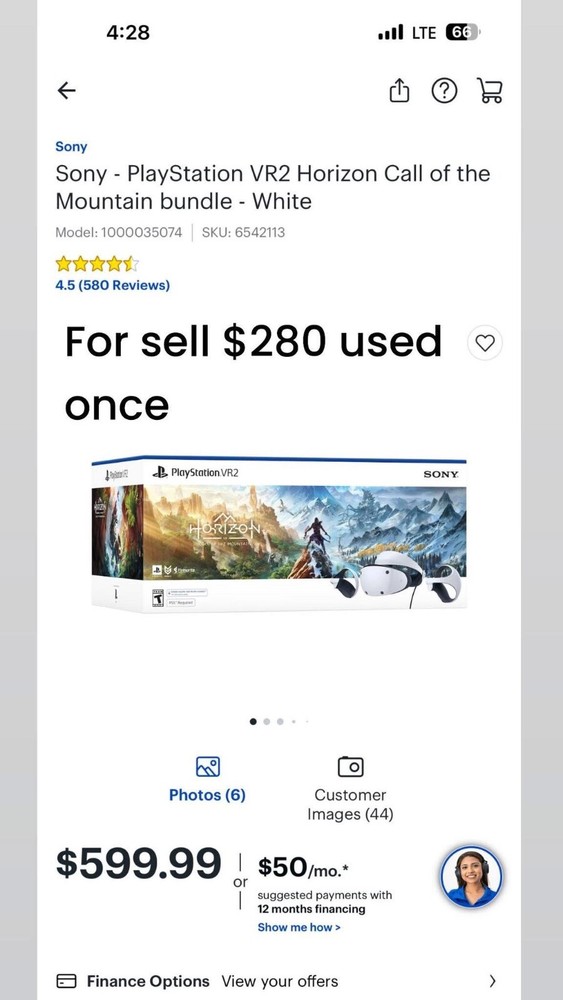 Sony PlayStation PS5 VR2 Horizon Bundle