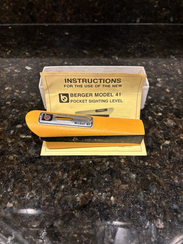 Berger Instruments Model 41 Pocket Sighting Level