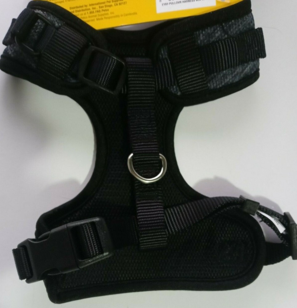 EveryYay Black Heather Pullover Dog Harness, Medium